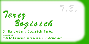 terez bogisich business card