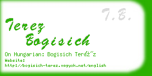 terez bogisich business card